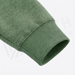 Ensemble de survêtement vert à capuche pour homme, couleur unie, sweat-shirt et pantalon en coton, tenue décontractée d'automne, fermeture à cordon de serrage sur toute la longueur - Product Image 6