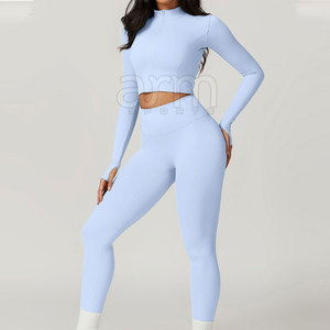 Conjunto de Yoga de 3 Piezas para Mujer con Logotipo Personalizado de Nuevo Diseño, Conjunto de Yoga de 3 Piezas de Secado Rápido para Mujer, Conjunto de Yoga de 3 Piezas Transpirable para Mujer - Product Image 4