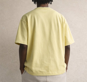 Camisetas de Manga Corta al por Mayor, 220 GSM, 100% Algodón, Tejido de Punto, Impresión Serigráfica, Secado Rápido, Lujosas, Transpirables, Corte Regular, Doble Capa - Product Image 3