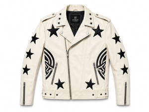 Rock Rivets Men's <b>Genuine</b> Leather Jacket with Stand Collar Front Logo Customizable High Quality Breathable Casual Autumn Jacket - Product Image 3