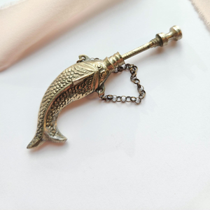 Estuche de latón con forma de pez para Surma Dani Kohl, caja de almacenamiento de delineador de ojos de latón, diseño decorativo de pez, estilo vintage para Kajal Surma - Product Image 6