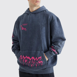 Sudadera con Capucha Personalizada con Estampado Ácido, 100% Algodón, Felpa, Talla Grande, Transpirable, FORTLEO - Product Image 3