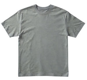 T-shirt en tricot à manches courtes pour homme, col rond, respirant, écologique, coupe ample, polyester/coton, impression de logo personnalisée - Product Image 5