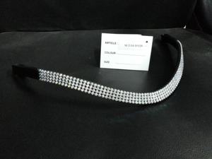 Designer indien élégant cheval produits en cuir sourcil bande avec Bling - Product Image 2