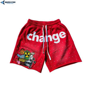 Pantalones Cortos Casuales de Algodón para Hombre, Cintura Media, Secado Rápido, Transpirables, Ecológicos, con Cordón Ajustable, Bordado, Marca Privada - Product Image 4