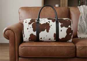 Bolsa de Viaje de Cuero Genuino Rústico, con Cierre de Cremallera, Personalizable, Ligera y de Gran Capacidad - Modelo LHODB-0066B - Product Image 5