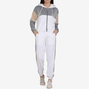 Women Eco-Friendly Solid Streetwear Hooded Tracksuit Jogger Set Gym <b>Workout</b> Training <b>Hoodie</b> and Pants Casual Fitness Outfit OEM - Product Image 1