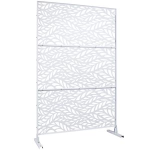 Divisorio Decorativo in Metallo Autoportante per Interni/Esterni, 193 cm (H) x 122 cm (L), per Balcone e Terrazza, per Privacy e Spazi Esterni - Product Image 4