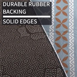 Washable Kitchen Rugs Set Non-Slip ABSORBENT ABS Kitchen Mats 19.7 X 31.5 + 19.7 X 47 Includes 2 Table Runners - Product Image 5