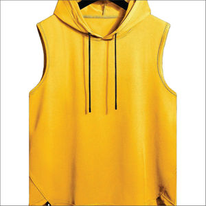 Chaleco Deportivo Informal de Punto Transpirable al por Mayor, Camiseta sin Mangas de Algodón y Poliéster Personalizada para Hombre - Product Image 1