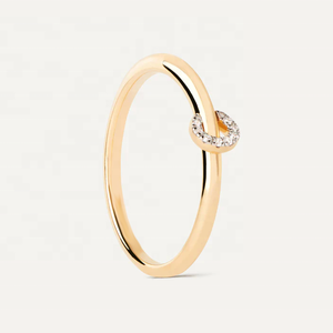 Anillo de compromiso clásico y delicado de plata de ley 925 personalizado con circonita cúbica, regalo de aniversario de boda para mujer - Product Image 5