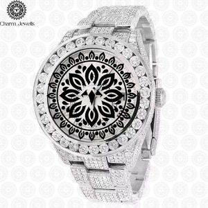 Montre mécanique de luxe Charm_Jewells en acier inoxydable, boîtier 40 mm, cadran analogique en verre, lumineuse, unisexe, étanche 10 bars, à poussoir - Product Image 5