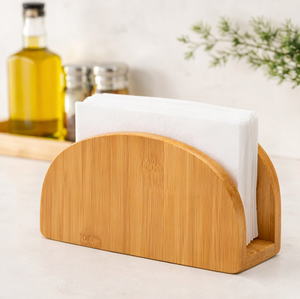 Porta Servilletas de Bambú Natural Ecológico, Moderno Soporte Vertical de Madera para Papel Higiénico y Organizador de Cartas para el Hogar, Cocina y Mesa - Product Image 6