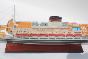 SS LEONARDO DA VINCI Black Hull | Handcrafted Wooden Italian Cruise Lines Model for Nautical Lover Home Decoration Business Gift - Product Image 3