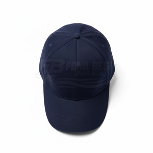 Gorra de Béisbol Deportiva de 5 Paneles, Bordada a Mano con Logotipo Personalizado, Azul Marino Sólido, 100% Algodón, Ajustable con Herrajes Metálicos - Product Image 5