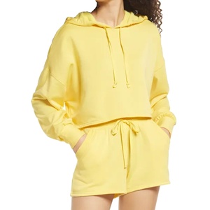 Conjunto de Sudadera Corta con Capucha para Mujer, para Actividades al Aire Libre # Conjunto de Sudadera Lisa Multicolor 39's 2026 - Product Image 2