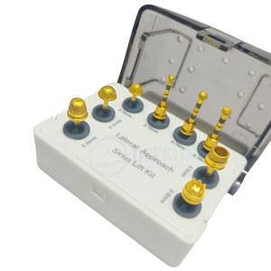 Kit de fraises diamantées en acier inoxydable pour implantologie dentaire manuelle, certifié CE, pour lifting du sinus et approche latérale - Product Image 2