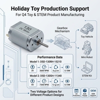 Moteur micro DC 130 3V 9V, mini moteur à balais pour voitures jouets, robotique, projets éducatifs STEM