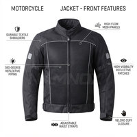 Veste en Cordura de couleur unie, grande taille, prix bas, veste en Cordura légère