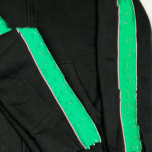 Ensemble de survêtement polaire bicolore personnalisé de qualité supérieure, respirant, pour l'hiver, unisexe, grandes tailles, style sororité grecque, avec lettres audacieuses - Product Image 3