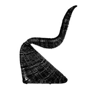 DreamCraft <b>Set</b> <b>of</b> <b>2</b> S-Shaped Indoor/Outdoor Woven Rattan <b>Dining</b> <b>Chairs</b> - Product Image 4