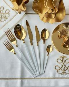 Juego de Cubiertos de Oro al por Mayor para Comedor, Vajilla Premium para Hoteles y Restaurantes, Fabricante de Artículos de Mesa - Product Image 1