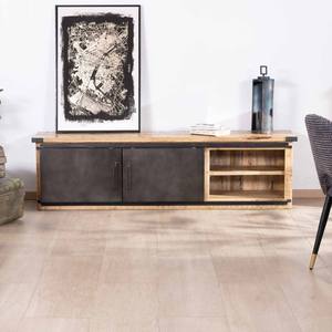 Meuble TV Vandana Silver Value 180 cm avec portes coulissantes en métal et en bois Character - Product Image 4