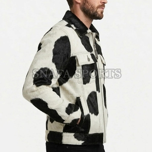 Factory Wholesale Customized <b>Men's</b> Cowhide <b>Leather</b> <b>Jackets</b> Hot Sale High Quality <b>Leather</b> <b>Jacket</b> For <b>Men</b> - Product Image 5