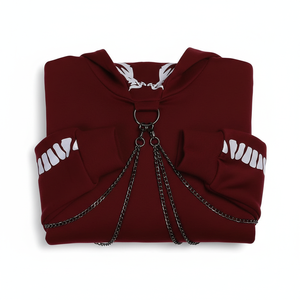 Sudaderas con Capucha para Mujer, Manga Larga, con Cadena Reflectante, Estilo Moderno, 100% Algodón Felpa, Logotipo Personalizado - Product Image 5