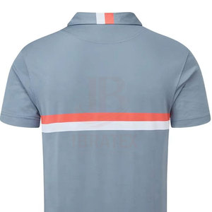 เสื้อโปโลผู้ชาย ระบายอากาศ แห้งเร็ว พิมพ์โลโก้ได้ตามต้องการ ดีไซน์ทันสมัย สีตัดกัน คุณภาพสูง ปกคอเสื้อพับได้ - Product Image 6