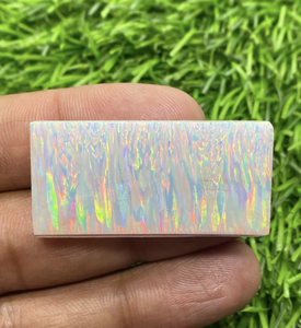 Ópalo Blanco Bello en Bruto Cultivado en Laboratorio, Material en Bruto Creado en Laboratorio, Gema Sintética de Grado de Facetado para Tallado, Imitación de Lapidaria en Bruto - Product Image 2