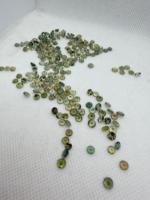 Lot de 66 pierres précieuses naturelles de tourmaline verte facettées de 4-5 mm, effet de couleur/feu, sans trou, achetez maintenant, prix de gros, pour la création de bijoux