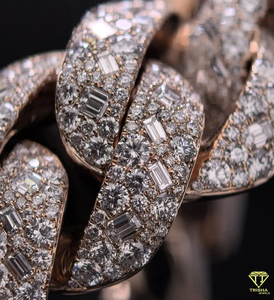 Cadena cubana Iced Out de plata de ley 925 con diamantes de moissanita VVS, estilo Hip Hop, para hombre - Product Image 5
