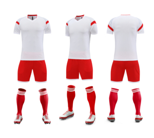 Maillots de football domicile et extérieur, ensembles de football respirants unisexes pour adultes, été, 100% coton, nom d'équipe personnalisé - Product Image 3