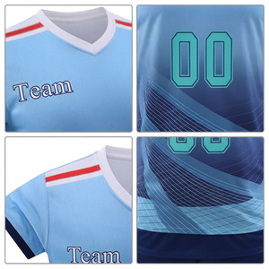 Uniforme de football pour hommes de qualité supérieure avec graphismes par sublimation, épaules tombantes, coupe confortable, polyester, prix bas - Product Image 6