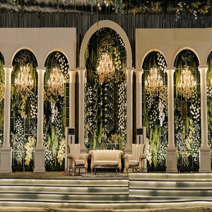 White Theme Window Panel <b>Wedding</b> Stage <b>frame</b> style modern stage for <b>wedding</b> reception white stage - Product Image 6