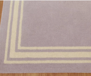 พรมทอมือลายเรขาคณิตสีม่วงเทา  แบบทันสมัย เป็นมิตรกับสิ่งแวดล้อม กันลื่น  ขนปานกลาง  ขนาดสั่งทำได้  สำหรับบ้านหรือละหมาด - Product Image 2