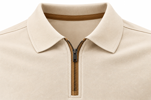 Polo de seda helada personalizado para hombre, manga corta, media cremallera, secado rápido, ropa casual de golf - Product Image 4