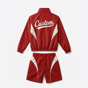 Conjunto de Dos Piezas de Chaqueta Cortavientos de Nailon de Secado Rápido Premium, Conjunto Corto de Chaqueta Cortavientos de Nailon Personalizado para Ropa Urbana, Proveedor OEM - Product Image 2