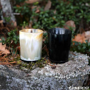 Verres à vin en cristal à pied court, élégants et créatifs, de bonne qualité, avec base en corne grise, inspirés du koi, pour les fêtes, par MULTI CRAFT - Product Image 3