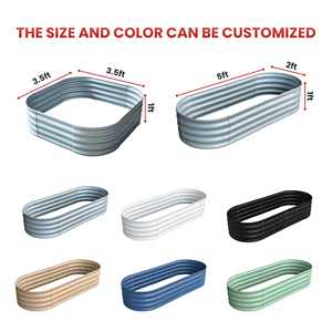 Potager surélevé modulaire 9-en-1 pour l'extérieur, potager pour légumes, fleurs, pommes de terre et herbes, fournitures de jardin - Product Image 2
