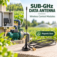 Antena Data Sub GHz 433-510MHz Basis Magnetik Eksternal dengan Pilihan Kabel untuk Modul Kontrol Nirkabel