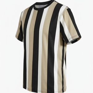 เสื้อสเวตเตอร์ถักทรงสลิมสไตล์เรโทร เสื้อยืดลำลองใส่สบายระบายอากาศได้ดี เป็นมิตรกับสิ่งแวดล้อม สำหรับผู้ชาย ลายริบแถบ  น้ำหนัก 220 กรัม - Product Image 6