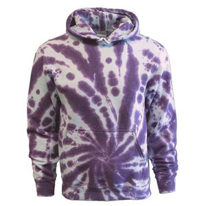 Sweat-shirts à capuche tie-dye pour hommes de qualité supérieure, coupe oversize à épaules tombantes, imprimés ou de couleur unie, légers, en promotion en ligne - Product Image 4