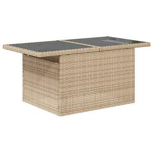 Conjunto de Sofás Modulares Grandes de Ratán Sintético PE Beige para Jardín, Muebles de Patio con Estilo y Comodidad - Product Image 5