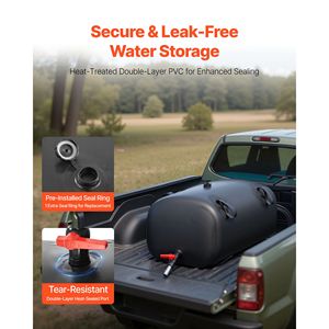 Sac de stockage d'eau pliable de 30 gallons, réservoir de camping souple en PVC 1000D, résistant aux fuites, résistant à l'usure, poche à eau - Product Image 4