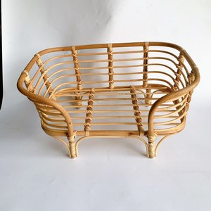 Cama para Mascotas de Ratán Natural, Hecha a Mano, Cesta de Mimbre para Perros y Gatos, Muebles Ecológicos para Interiores, Cesta para Dormir - Product Image 6