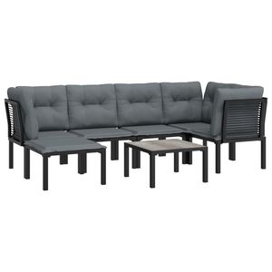 Ensemble de salon de jardin noir et gris foncé - Product Image 3
