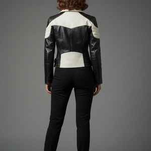 Veste matelassée en cuir d'agneau véritable pour femme, imperméable, réversible, vêtements d'hiver pour tous les besoins de mode au quotidien - Product Image 4