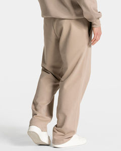 Pantalon de jogging homme en molleton de coton, coupe droite, couleur taupe, personnalisable avec logo OEM, pour le sport et la gym, vente en gros - Product Image 4